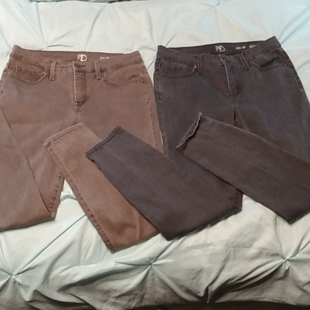 Lot of 2 Women's New Directions Size 6R Skinny Jeans